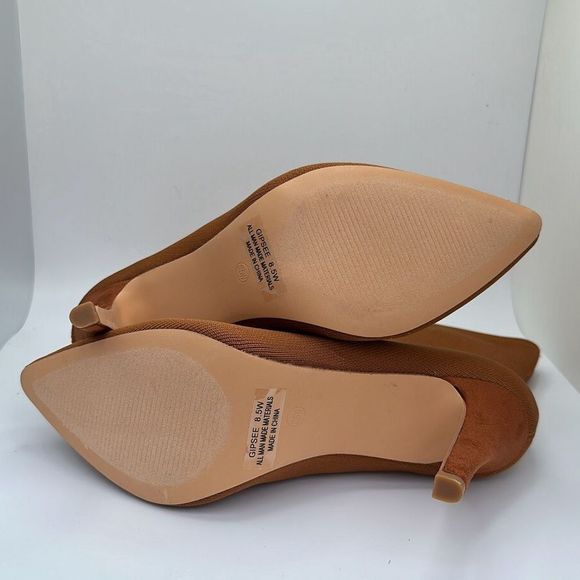 CUSHIONAIRE Women's stretch knit Heel +Memory Foam 8.5 WIDE TOFFEE - Picture 5 of 7